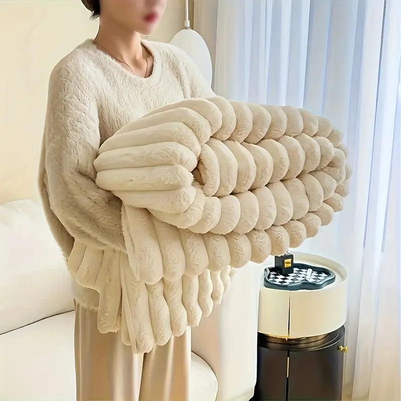 Manta Dupla Face Luxo – Super Macia, Aconchegante e Lavável, para Sofá, Cama e Viagem