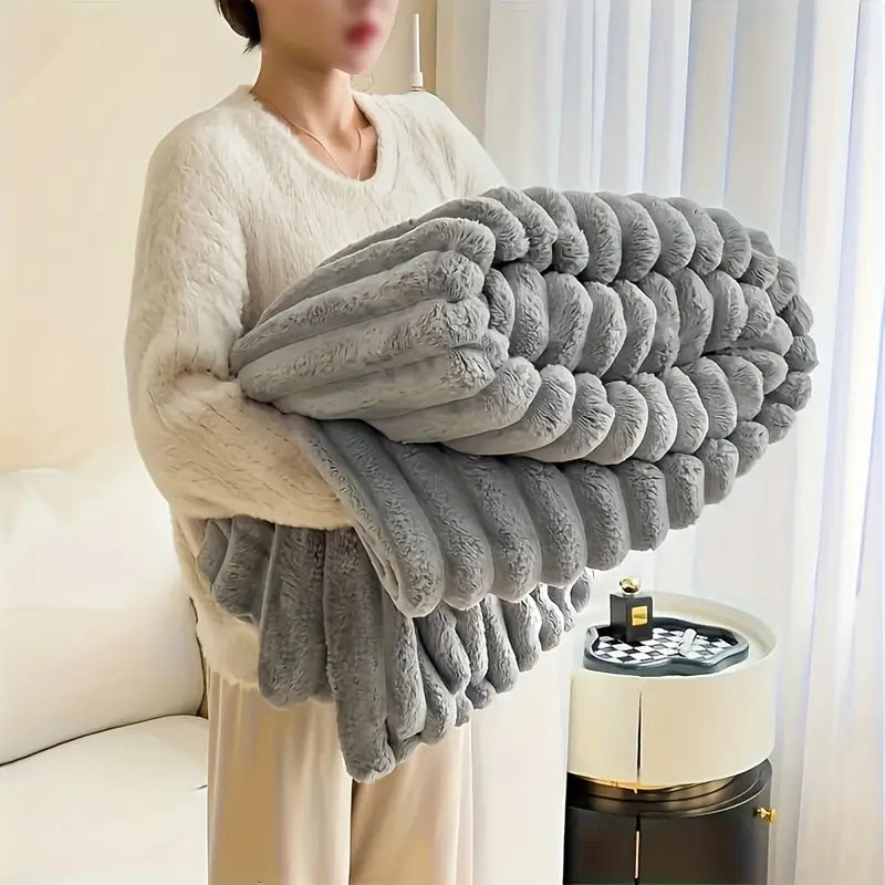 Manta Dupla Face Luxo – Super Macia, Aconchegante e Lavável, para Sofá, Cama e Viagem