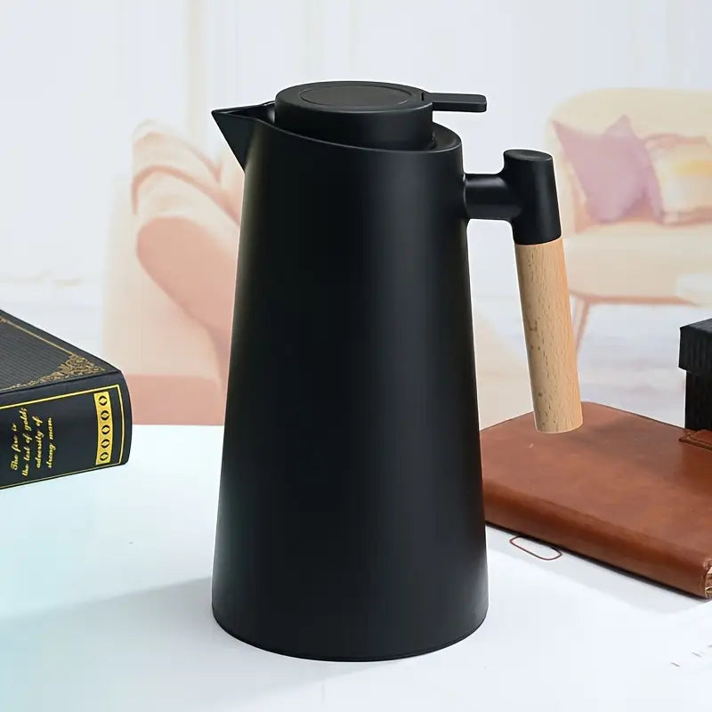Garrafa Térmica 1L com Isolamento a Vácuo – Parede Dupla, Portátil, Antivazamento, Ideal para Café, Chá e Bebidas Quentes