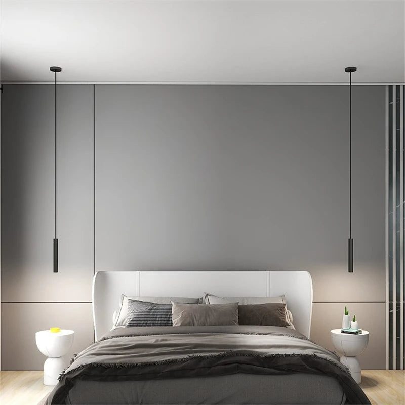 Conjunto de 2 Luminárias Pendente Tubo Cilíndrico Bivolt