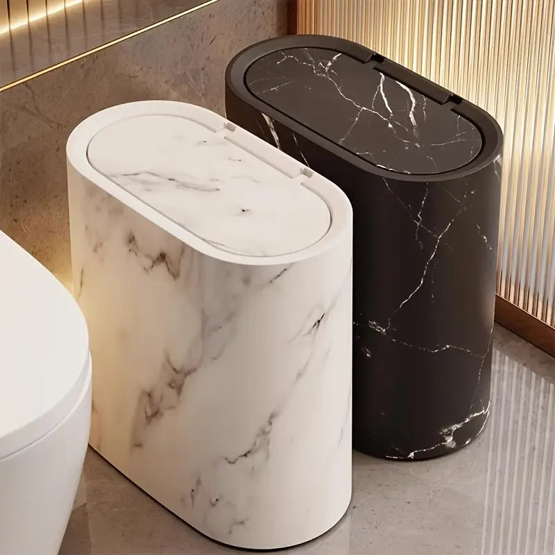 Lixeira de Canto LuxeSpace 14L com Tampa Retrátil e Vedação Antiodor