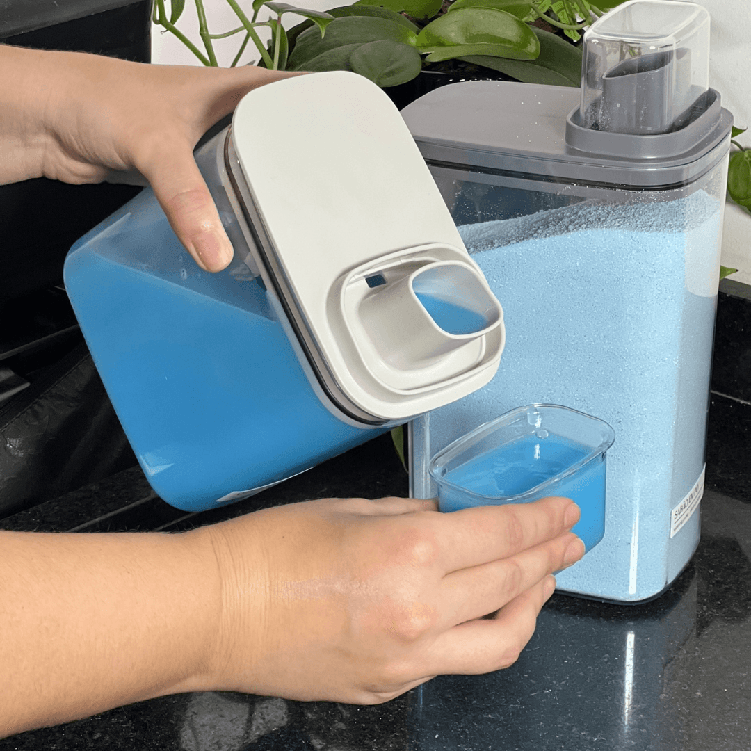 Pote Hermético Dispenser Flow Bege 1,5 Litros