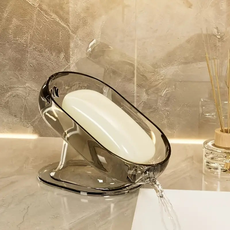 Porta-Sabonete Oval de Plástico – Leve, Resistente e Elegante para Quarto, Banheiro, Chuveiro e Banheira