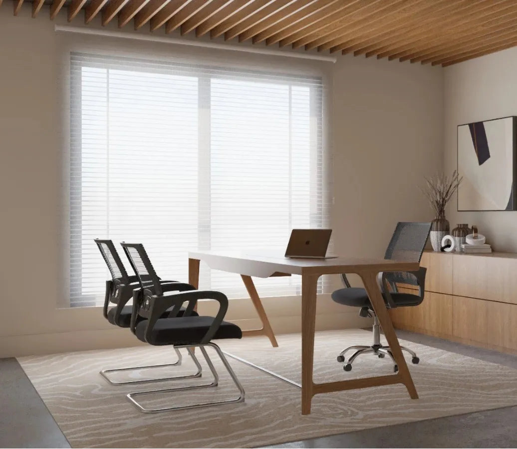 Cadeira para Escritório Manchester Base Cromada Fixa F5 Office