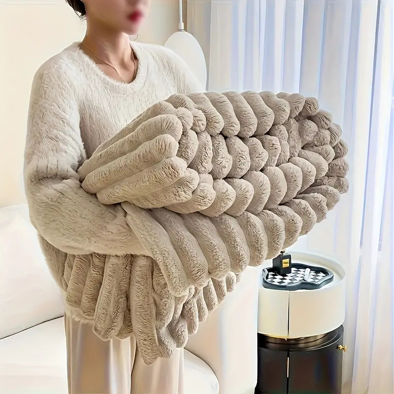 Manta Dupla Face Luxo – Super Macia, Aconchegante e Lavável, para Sofá, Cama e Viagem