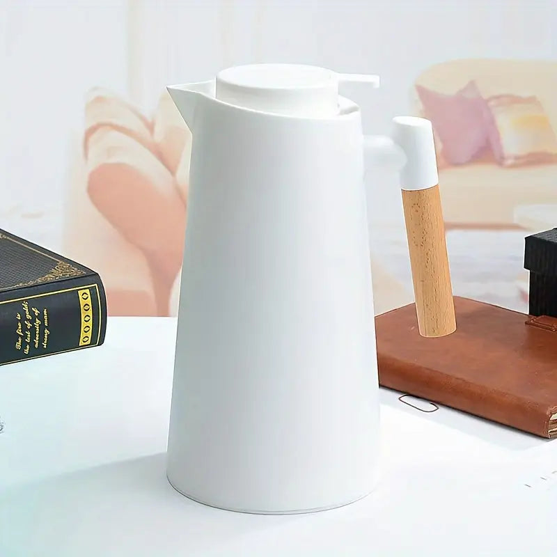 Garrafa Térmica 1L com Isolamento a Vácuo – Parede Dupla, Portátil, Antivazamento, Ideal para Café, Chá e Bebidas Quentes