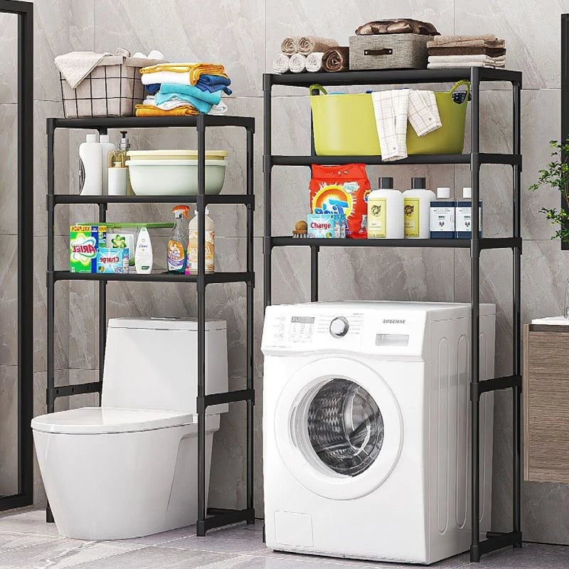 Organizador de Lavanderia com Prateleiras — Perfeito para Máquina de Lavar