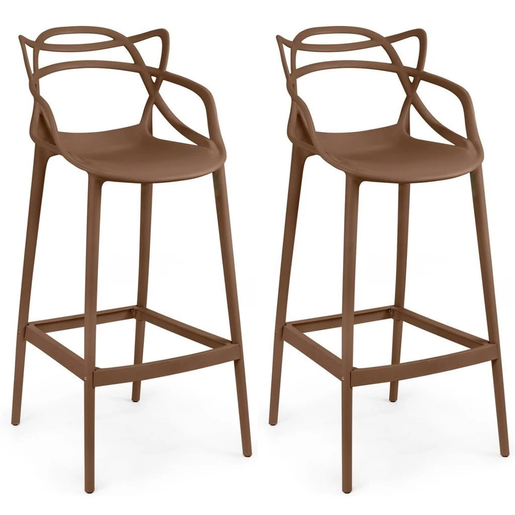 Kit Banquetas Allegra Com Encosto – Beleza e Funcionalidade para Todos os Ambientes
