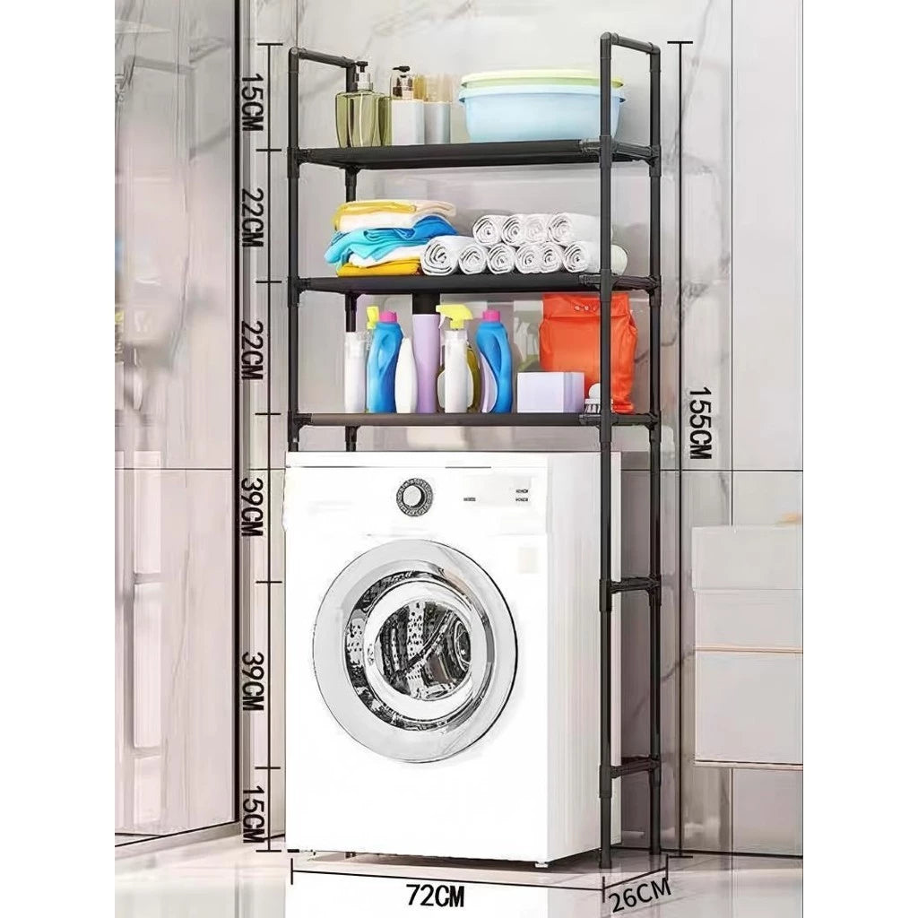 Organizador de Lavanderia com Prateleiras — Perfeito para Máquina de Lavar